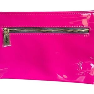 Hot Pink YSL Makeup Pouch